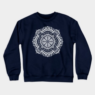 Inner Flow Black and White Mandala Crewneck Sweatshirt